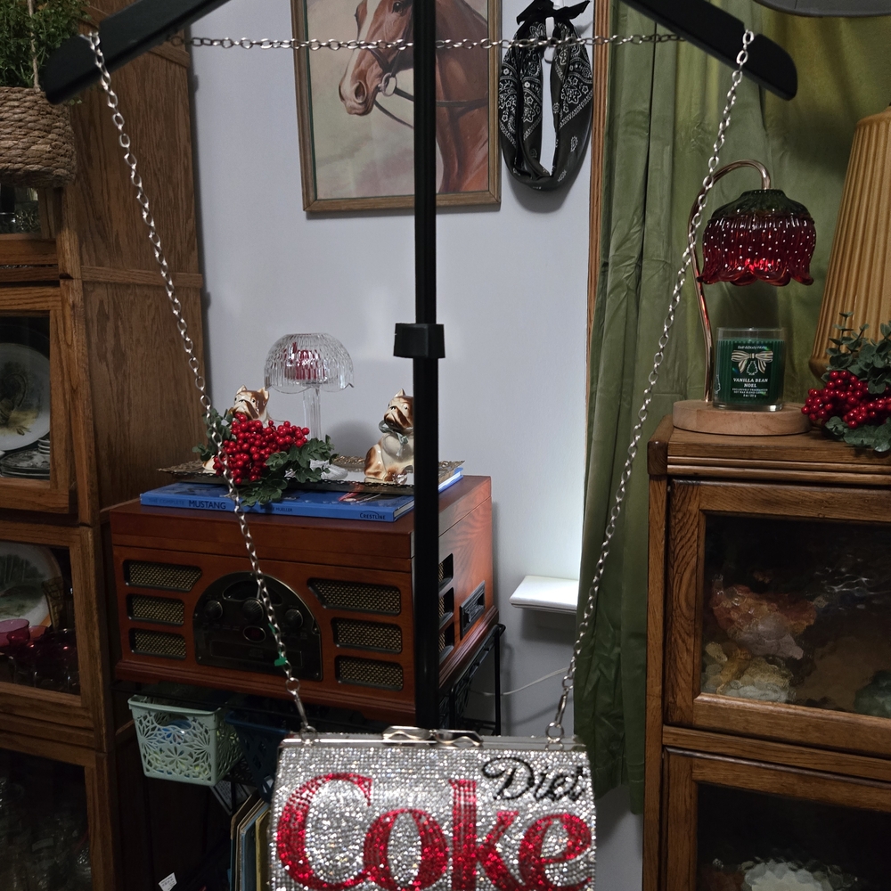 Diet Coke Rhinestone Crossbody Bag